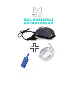 Genel Markalar Fanus Ve Akvaryum Için Oksijen Hava Seti (HAVA MOTORU HAVA HORTUMU HAVA TAŞI) Komple Set