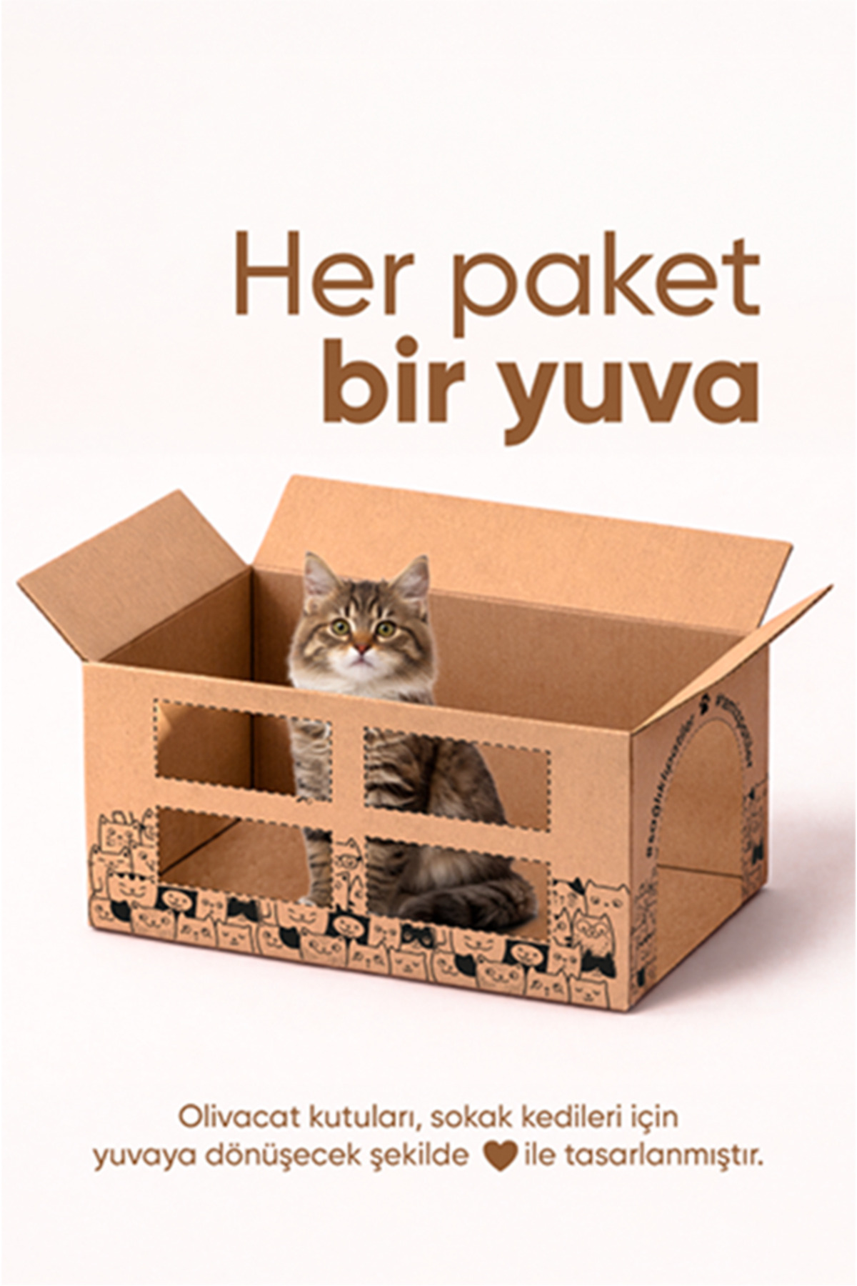 Olivacat Zeytin Çekirdeğinden Üretilen Doğal Tozsuz Kedi Kumu 7L x 3 Adet - Görsel 3