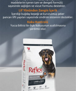 Reflex Kuzu Etli ve Pirinçli Yetişkin Köpek Maması 10 kg - Görsel 3