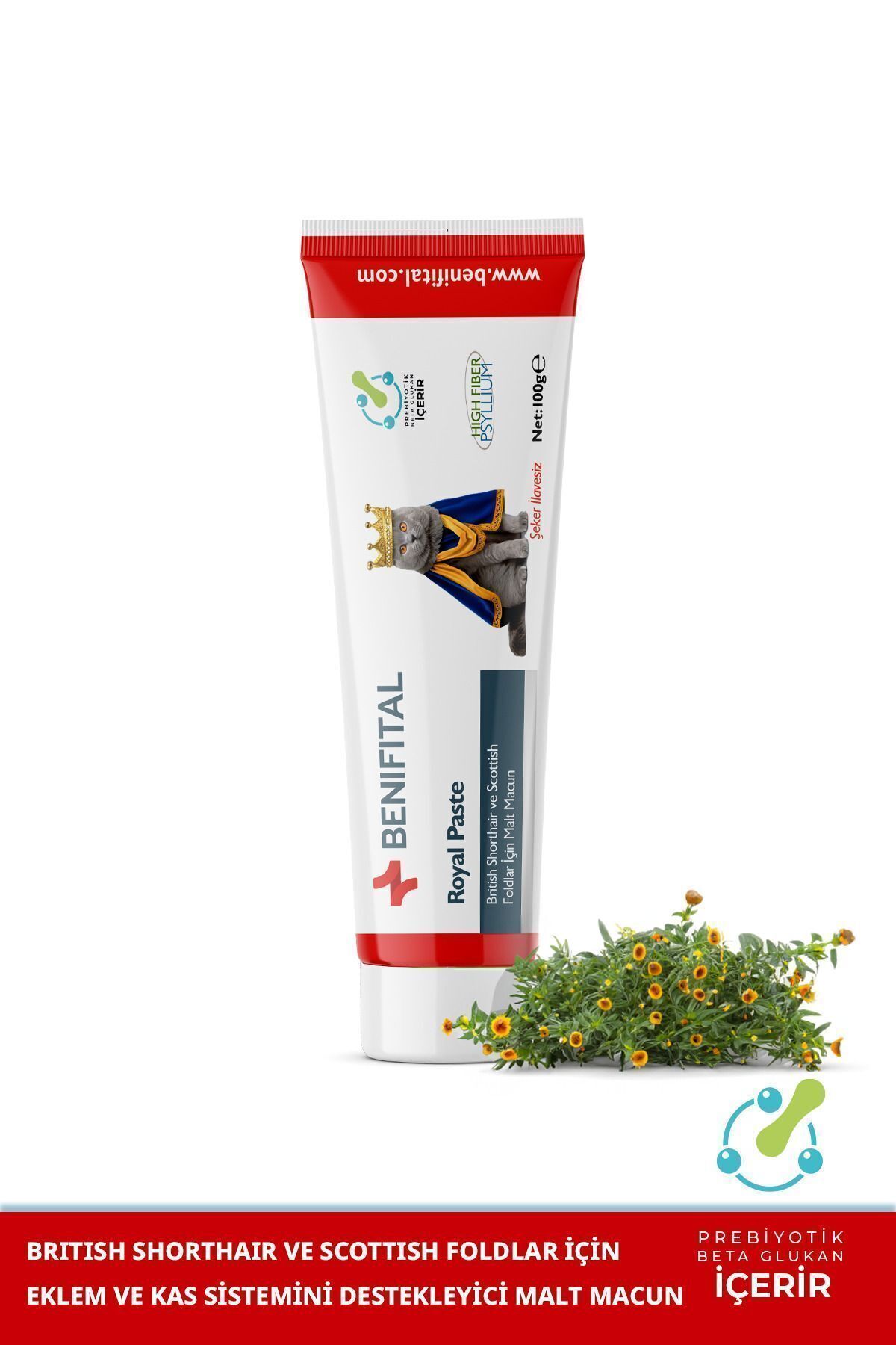 Benifital Royal Paste 100 gr British Ve Scottish Fold Eklem Ve Kas Sistem Destekleyici Premium Malt - Görsel 3