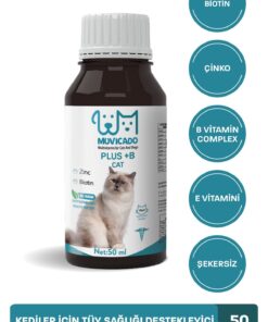 Alternative view of muvicado Kedi Vitamin Desteği (Multivitaminli Kedi Damlası & Kedi Malt Macun Omega-3 ve Omega-6 Balık Yağı)