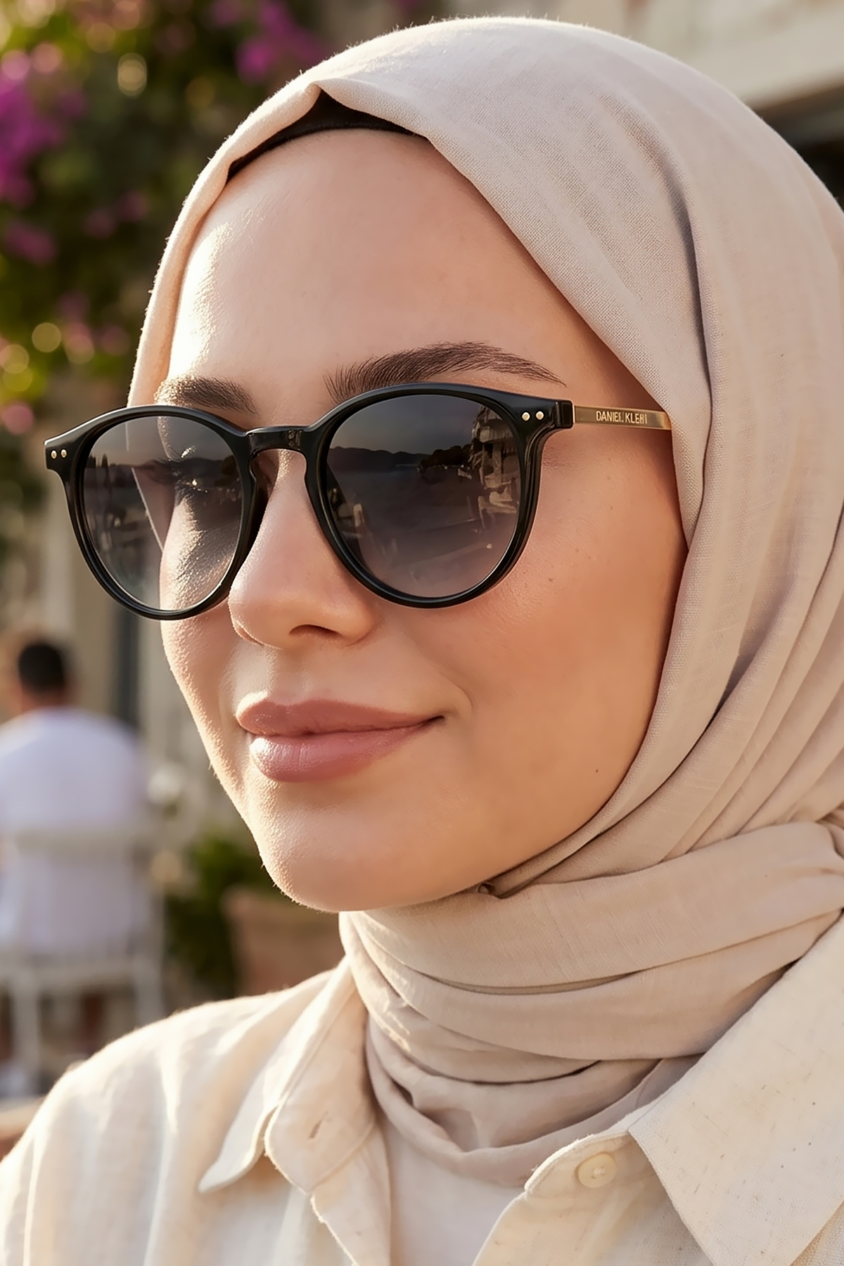 Daniel Klein Polarize - UV400 Korumalı Siyah Çerçeve Siyah Cam Orijinal Kadın Güneş Gözlüğü 50 Ekartman CBKGG65C1
