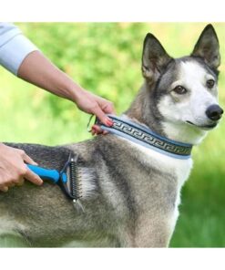 Roichil Plastik Saplı Metal Kedi Köpek Bakım Kıtık Tüy Topak Açıcı Tarak - Görsel 3