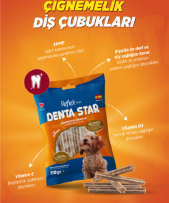 Alternative view of Reflex Plus Dentastar / Çiğnemelik Diş Çubukları Mini ve Küçük Irk Yetişkin Köpek Ödül Maması 110GR