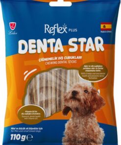 Reflex Plus Dentastar / Çiğnemelik Diş Çubukları Mini ve Küçük Irk Yetişkin Köpek Ödül Maması 110GR