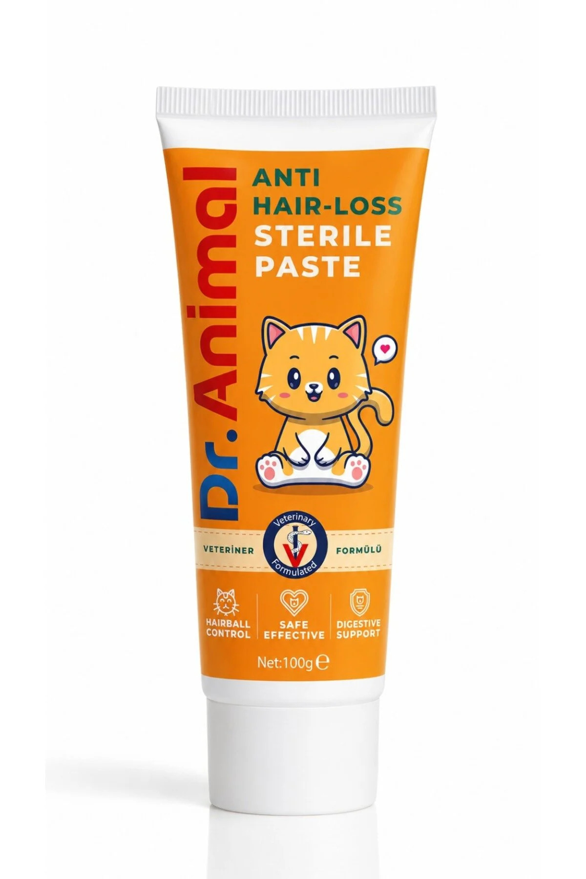 Dr. Animal Malt | Sterile Paste | Kedi Malt Macunu | Anti Hairball Paste | Kedi Vitamini | 100 Gr - Görsel 3