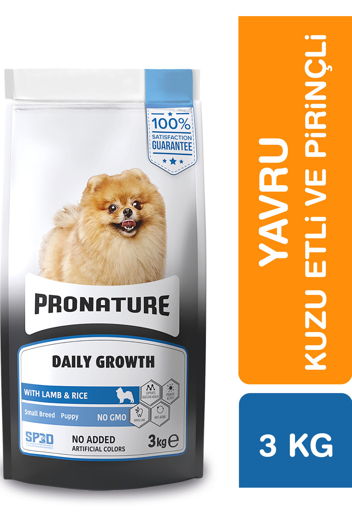 Pronature Küçük Irk Yavru Kuru Köpek Maması (Daily Growth) - Kuzu Etli ve Pirinçli - 3 KG
