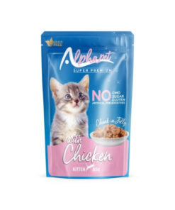 ALPHAPET Jöle İçinde Parça Tavuk Etli Pouch Yavru Konserve Kedi Maması 85 Gr 1 Adet
