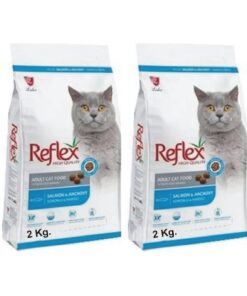 Reflex SOMONLU VE HAMSİLİ YETİŞKİN KEDİ MAMASI 2KG 2 ADET