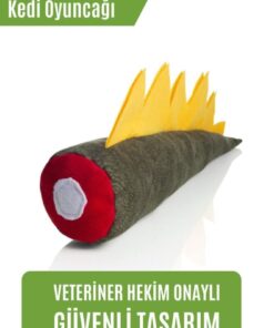 pawdaz Matatabi - Dino (40X12CM) Bol Sesli, Bol Kokulu Kedi Oyuncağı