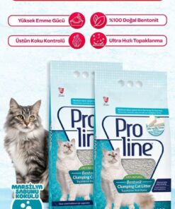 Proline Marsilya Sabun Kokulu Bentonit Kedi Kumu 10 Lt x 2 Adet