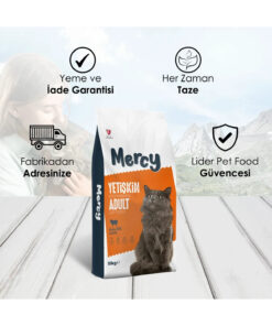 Mercy Kuzu Etli Yetişkin Kedi Maması 10 Kg - Görsel 3