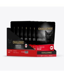 Challenge pouch challenge sığır etli yaş kedi maması 85grx24ad
