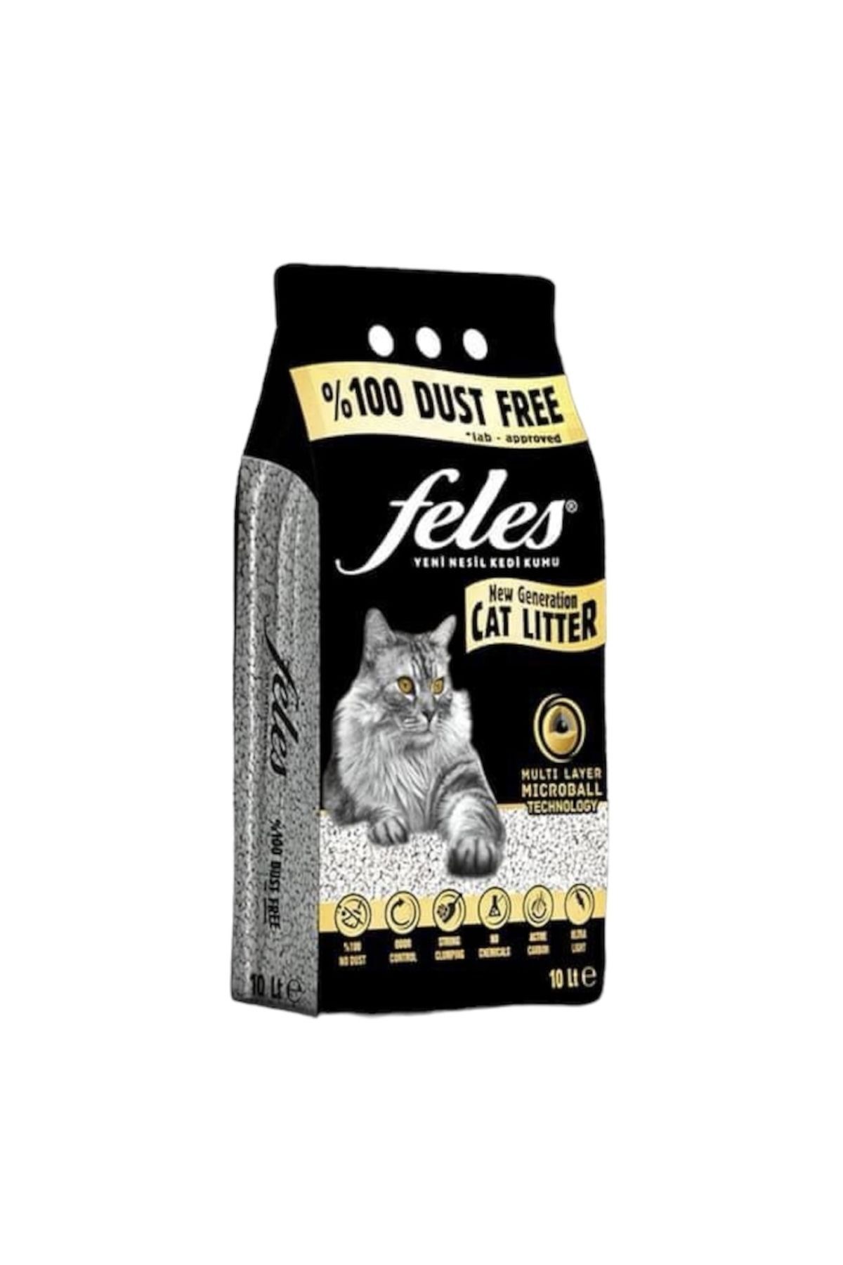 FELES Kedi Kumu 0 Tozsuz 10 Lt