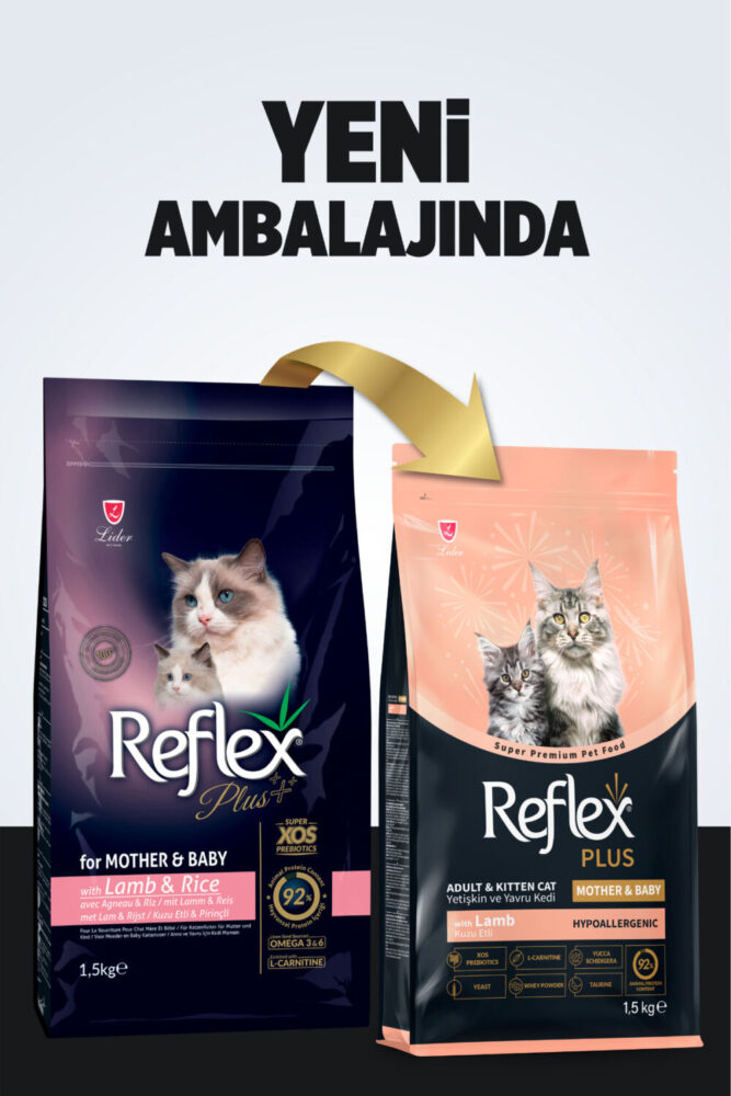 Reflex Plus Hipoalerjenik Yetişkin ve Yavru Kuzu Etli Kedi Maması 1,5 kg - Görsel 2
