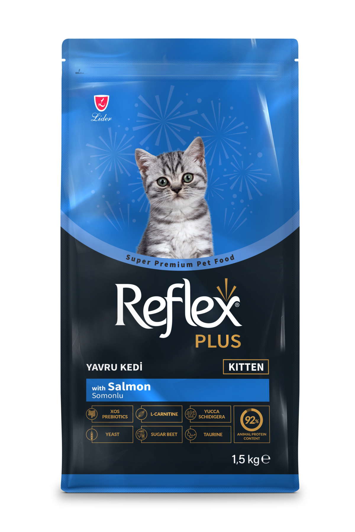 Reflex Plus Hipoalerjenik Somonlu Yavru Kedi Maması 1,5 kg