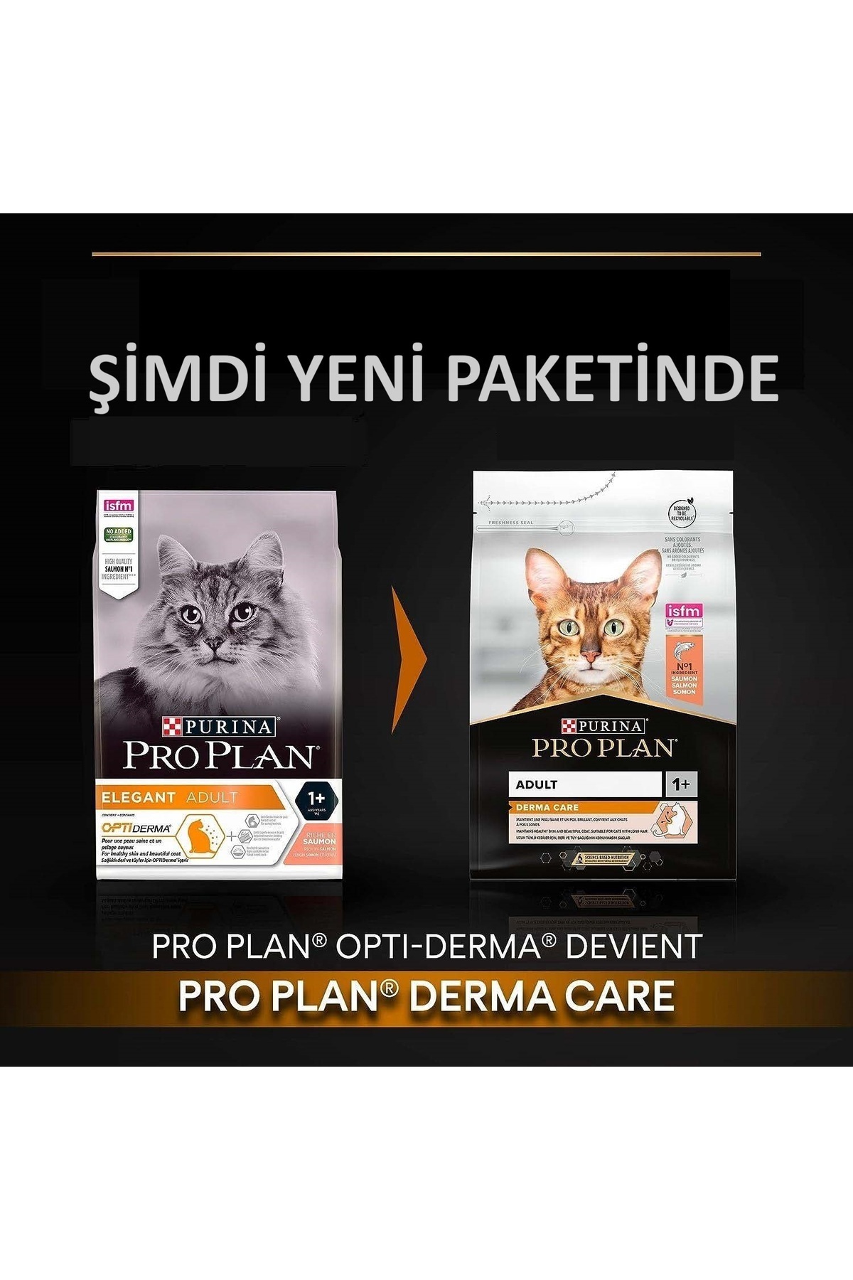 Pro Plan Pro Plan Derma Care Tüy ve Deri Sağlığı için Somonlu Kedi Maması 3 kg ( ELEGANT DERMA YENİ PAKET ) - Görsel 3