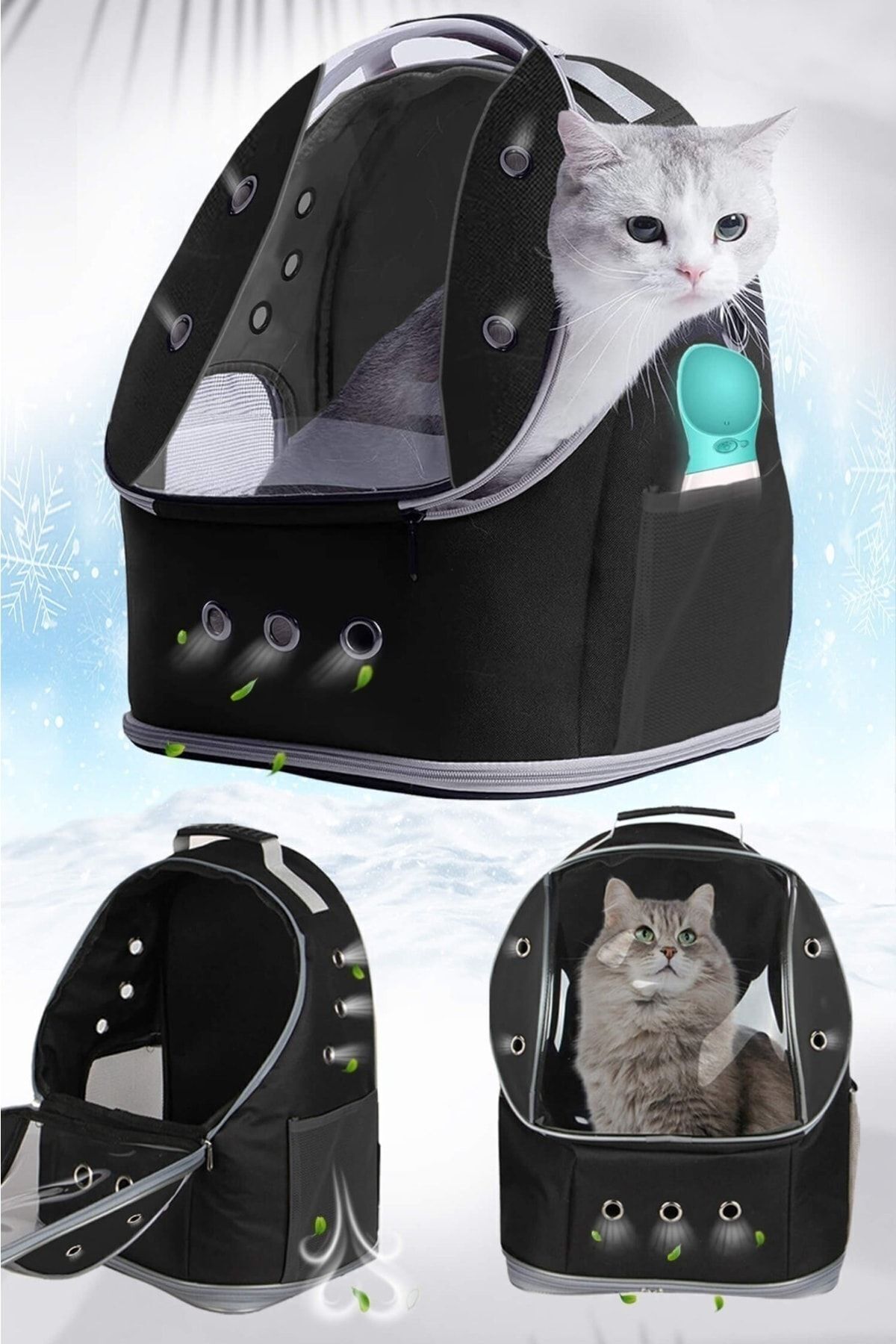 Ksburda Ufo Büyük Boy Kedi Çantası 8 Kg Taşıma Kapasiteli 42x25x33 Cm Kedi Taşıma Çantası