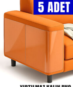 Arnee 5 Adet Kedi Koltuk Tırmalama Koruyucu 20x50 Cm Şeffaf Yapışkanlı Mobilya Tırmalama Önleyici Bandı