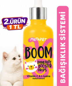 Metapet Kediler için Bağışıklık Sistemi Güçlendirici, C Vitamini ve Lysine Vitaminleri Bağışıklığı Damla