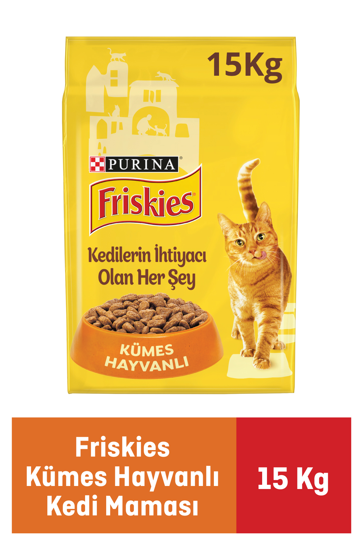 Friskies Kümes Hayvanlı Yetişkin Kedi Maması 15 Kg