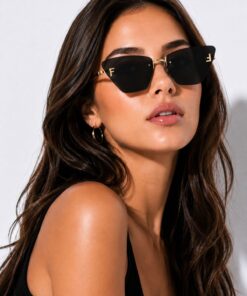Nilu Moda KADIN KRİSTAL KABARTMALI FFİRST CATEYE GÜNEŞ GÖZLÜĞÜ