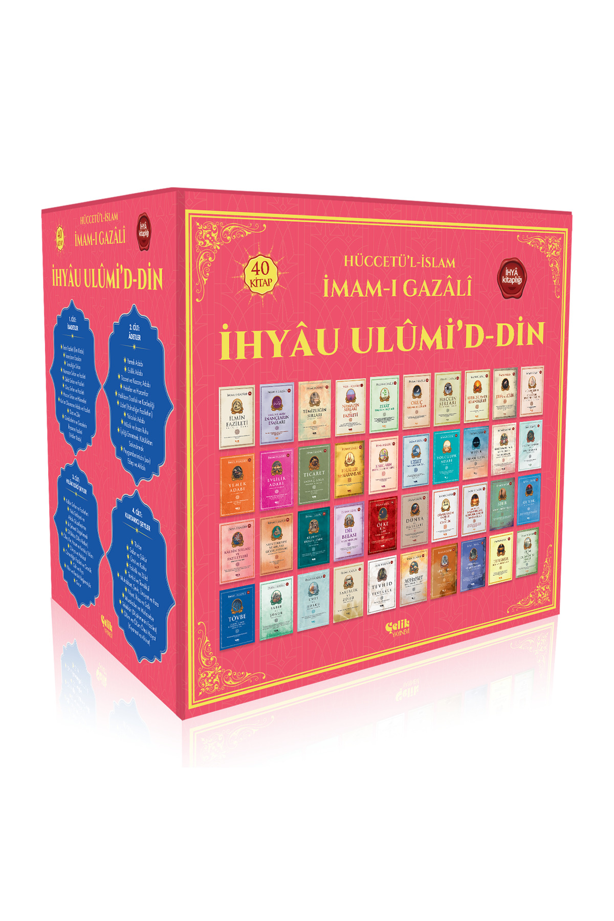 Çelik Yayınevi İhyau Ulumiddin - 40 kitaplık set - İmam Gazali - Tüm Bölümleri Tam Set Halinde