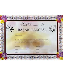 Muallim Neşriyat Başarı Belgesi A4 Boyutunda Kişiselleştirilebilir 5 Adet