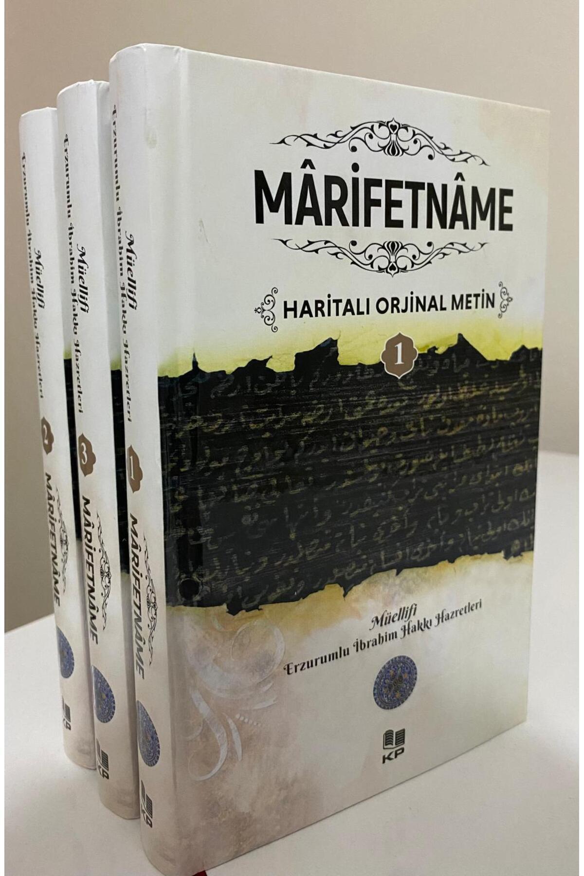 Kitap Pazarı Marifetname 3 Cilt Haritalı Tam Metin Erzurumlu Ibrahim Hakkı Hz. 14*20 Ciltli