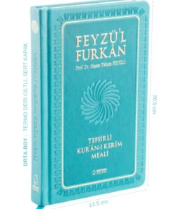 Server Yayınları Feyzü'l Furkân Tefsirli Kur'an-ı Kerim Meali (ORTA BOY-SADECE MEAL-CİLTLİ) Turkuaz