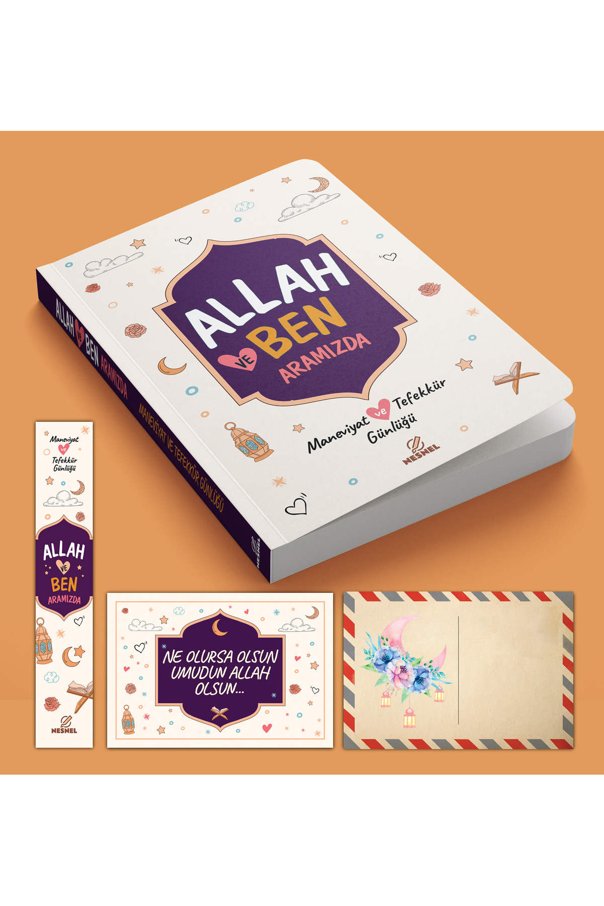 nesnel yayınlar Allah ve Ben - Aramızda - Maneviyat ve Tefekkür Günlüğü