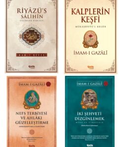 Çelik Yayınevi Imam-ı Gazali Seti Kalplerin Keşfi-nefs Terbiyesi-riyazü's Salihin-iki Şehveti Dizginlemek 4'lü Set