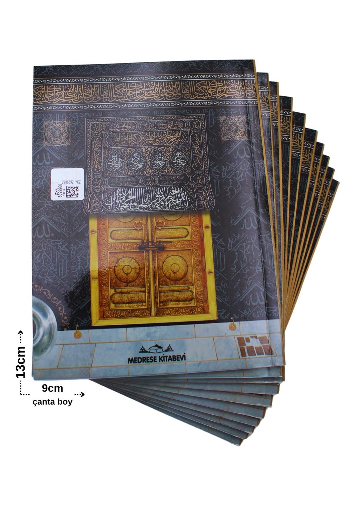 Medrese Kitab Evi Hediyelik Ekonomik 10 Adet Yasin-i Şerif Kabe Siyah 80shf Çanta Boy