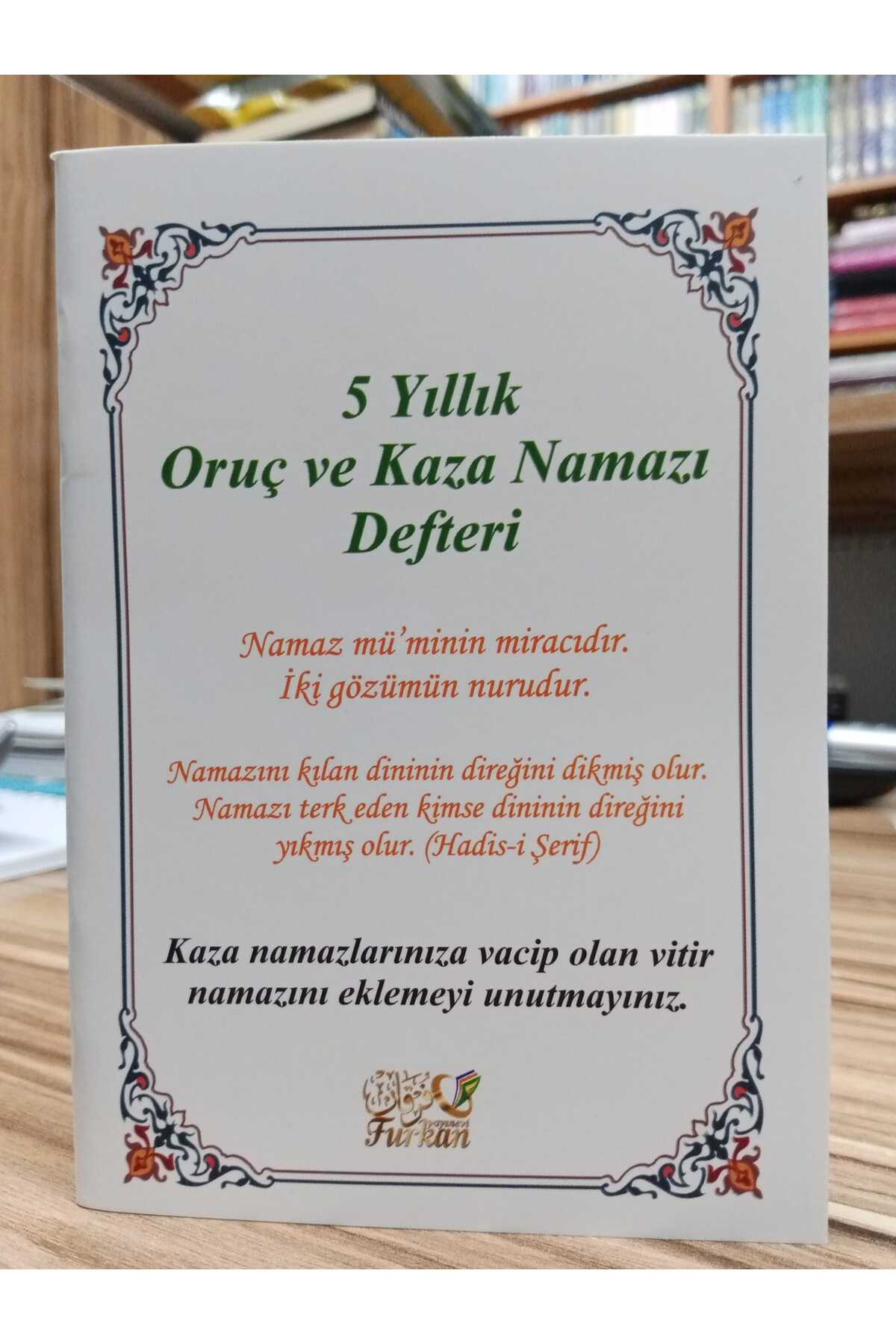 Furkan Yayınları 5 Yıllık Oruç Ve Kaza Namazı Defteri (2 Adet)