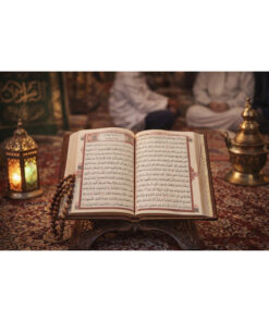 Fetih Yayınları Kuranı Kerim Diyanet Mühürlü Deri Cilt Kur’an-ı Kerim 17×24 cm İri Yazılı Orta Boy mor - Görsel 3