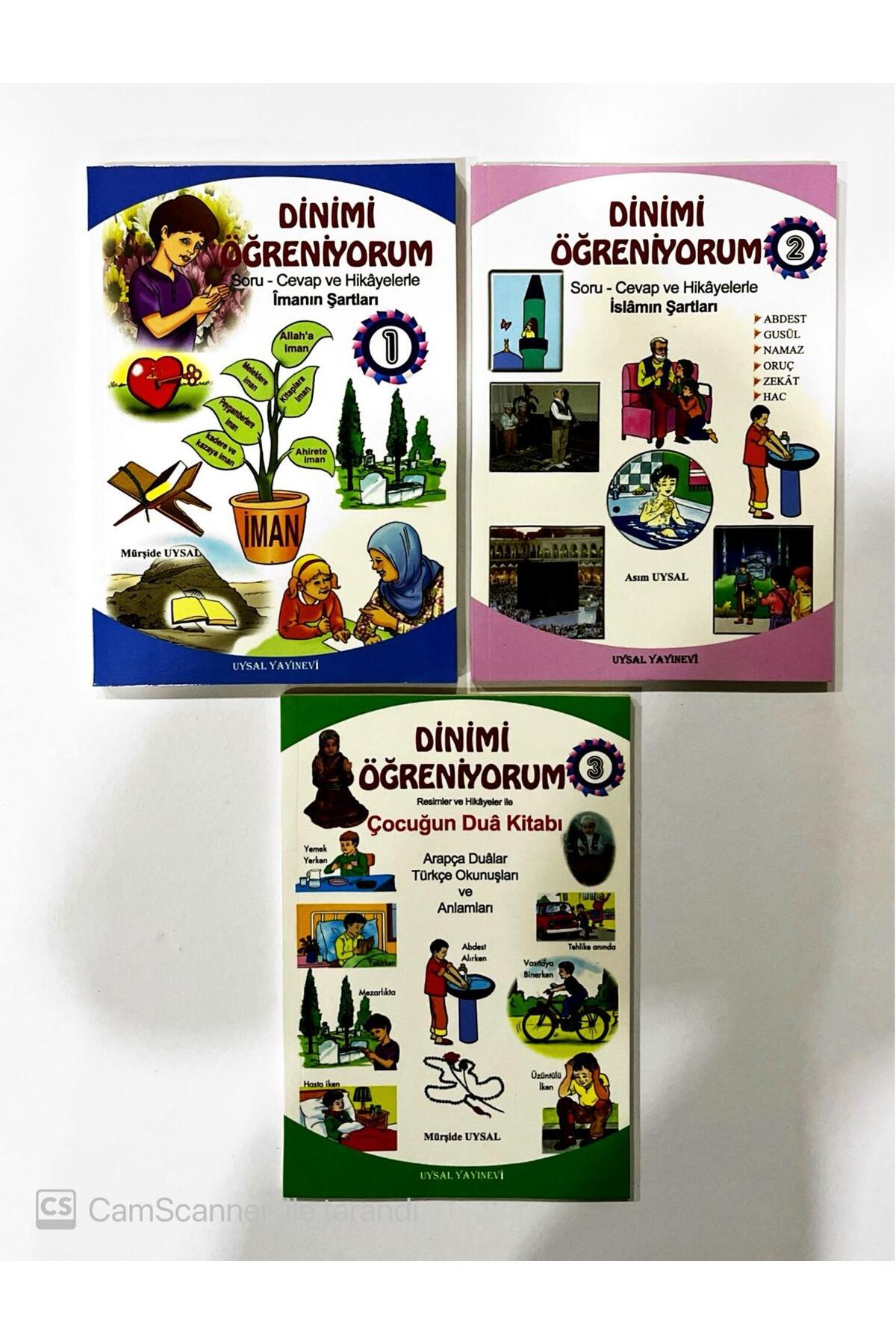 Uysal Yayınevi Çocuklar İçin Dinimi Öğreniyorum Soru Cevap ve Hikayelerle (3 Cilt Takım)