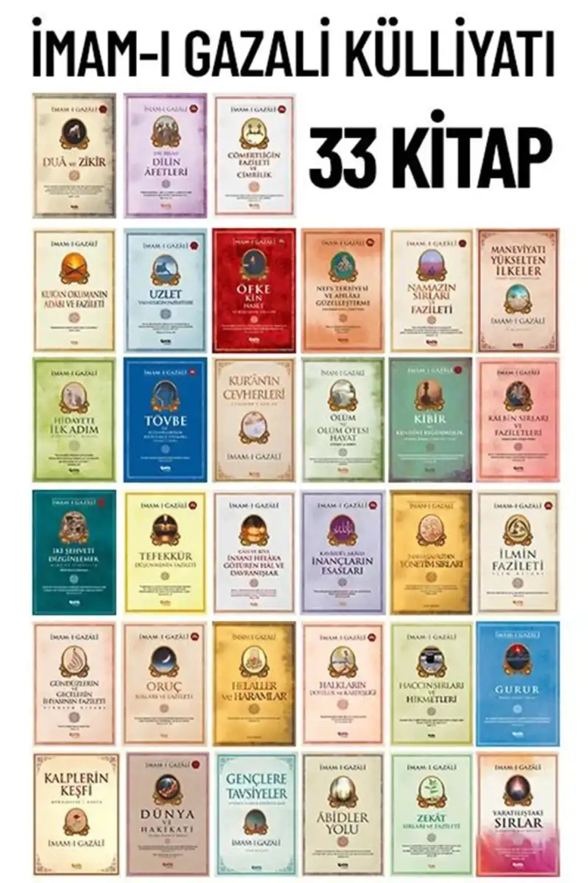 Çelik Yayınevi İmam ı Gazali Külliyatı 33 Kitap Seti / / İmam ı Gazali