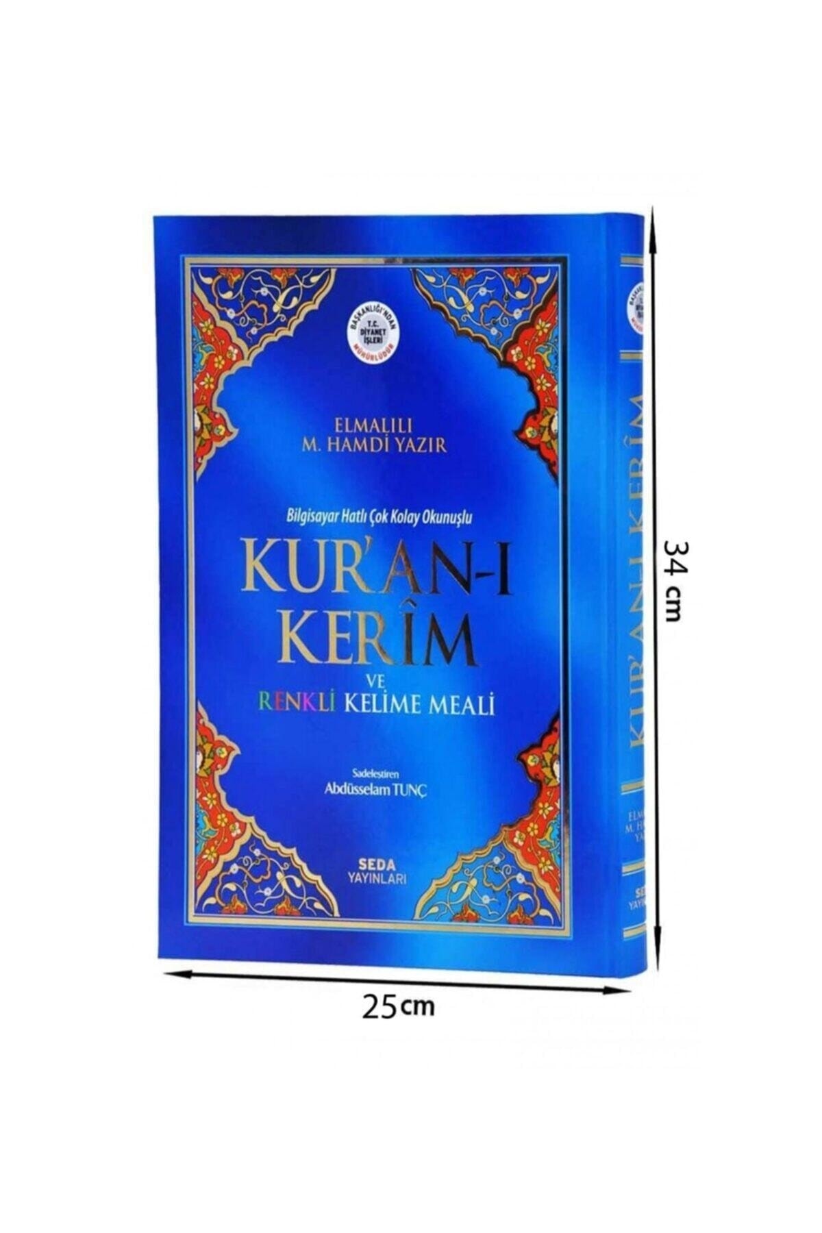 Seda Yayınları Kelime Mealli Kuranı Kerim Kırık Mana Iri Yazılı Cami Boy 25-34 Cm Diyanet Mühürlü Kuranı Kerim