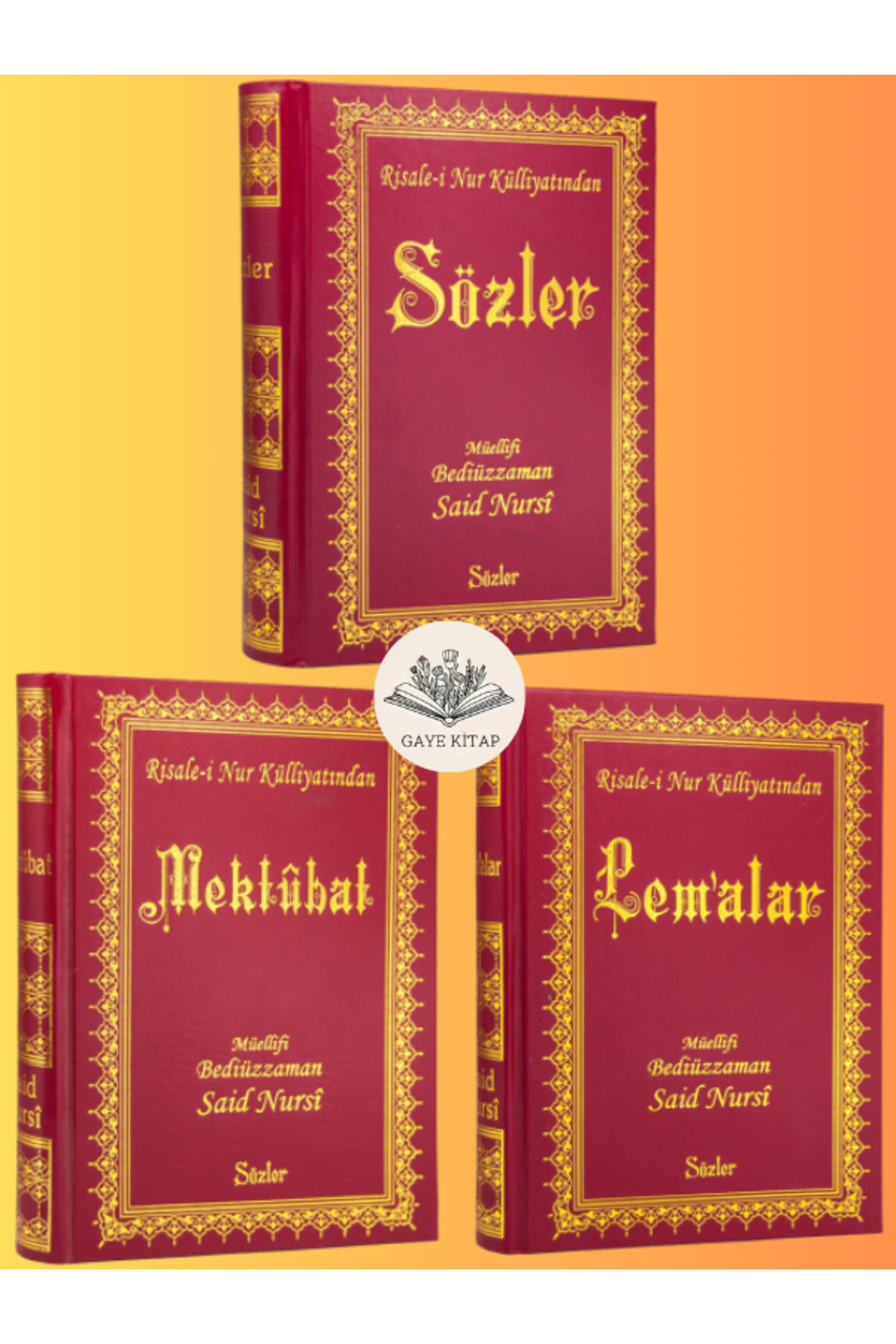 Sözler Neşriyat Risalei Nur Külliyatı En Çok Okunan 3 Kitap Sözler - Lemalar - Mektubat Set ( Büyük Boy )