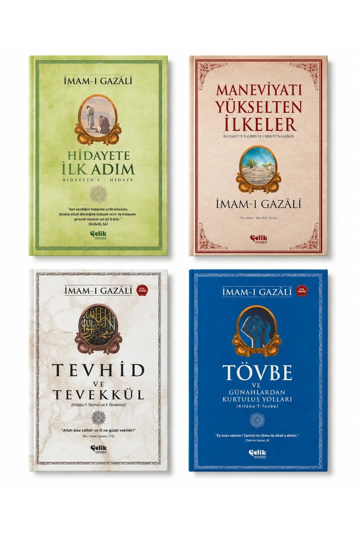 Çelik Yayınevi Hidayet ve Maneviyat Kitap Seti 4 Kitap - İmam Gazali