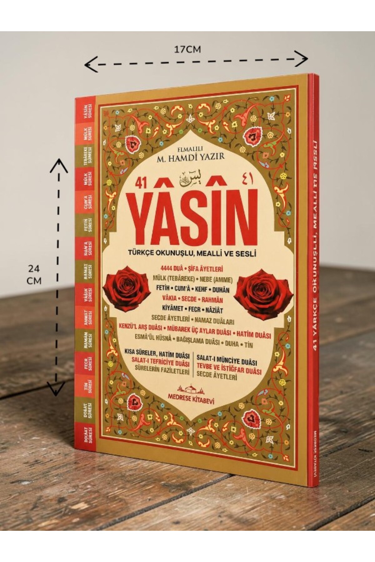 Medrese Kitab Evi Yasin kitabı yasin cüzü 192 sayfa Orta boy 41 yasin mevlüd kitabı isimli mevlid hediyeliği yasin kitabı