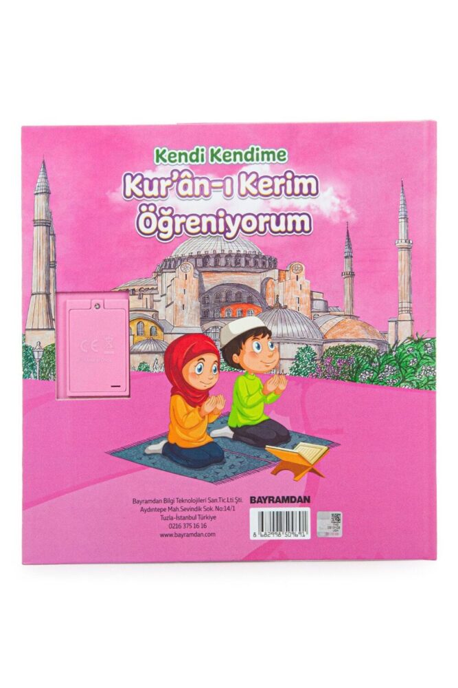 ihvan online Sesli Elif Ba Kuranı Kerim Öğreten Cihaz Seti Kitaplı Pembe - Görsel 2