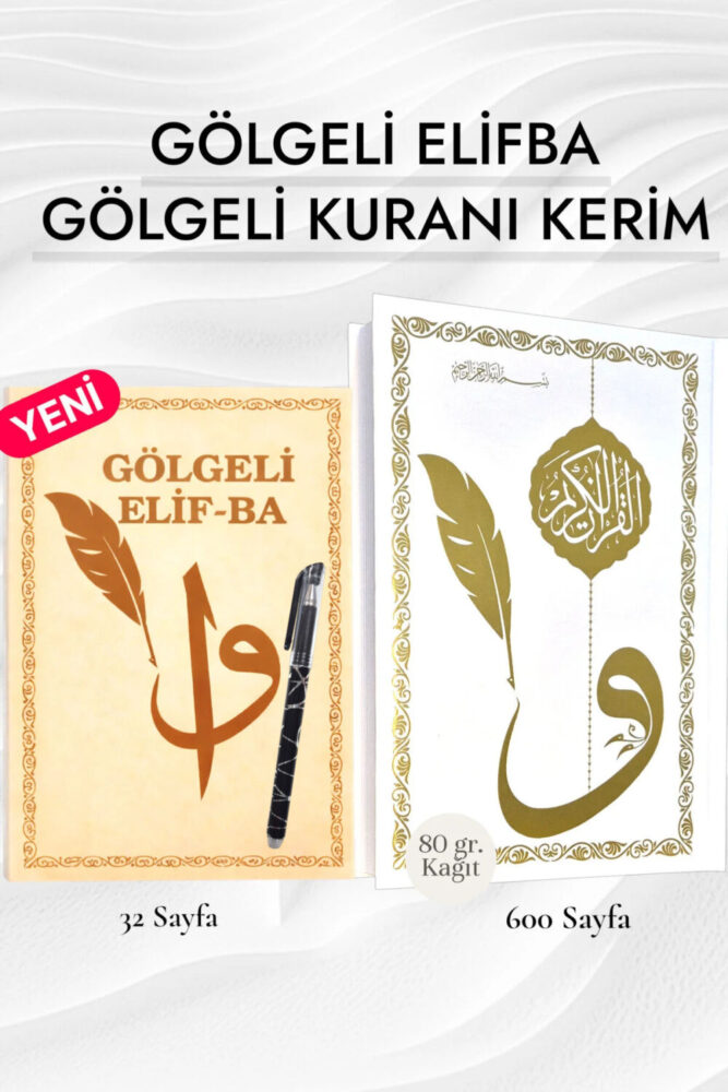kitapsev Gölgeli Elifba ve Gölgeli Kuranı Kerim Yazmayı öğreniyorum (Karekodlu) - Görsel 2