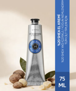 L'Occitane Shea El Kremi, Shea Yağı İçeren Besleyici ve Nemlendirici, 75 ml
