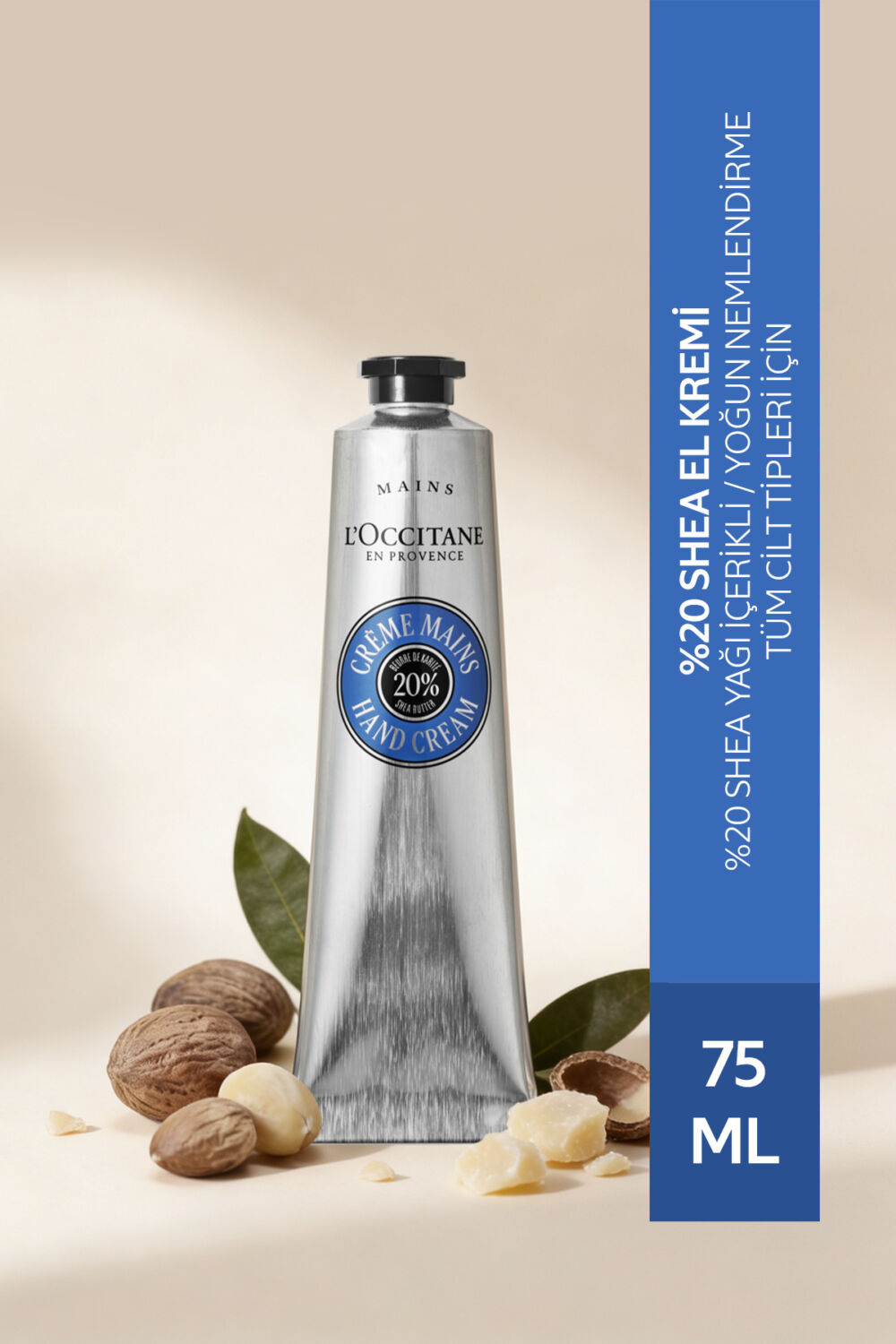 L'Occitane Shea El Kremi, Shea Yağı İçeren Besleyici ve Nemlendirici, 75 ml