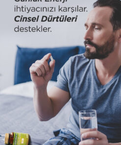 Alternative view of Natures Effect Lab Power Kuvvet Güç Enerji Erkeklere Özel Performansı Arttırıcı Takviye Edici Gıda 90 Kapsül