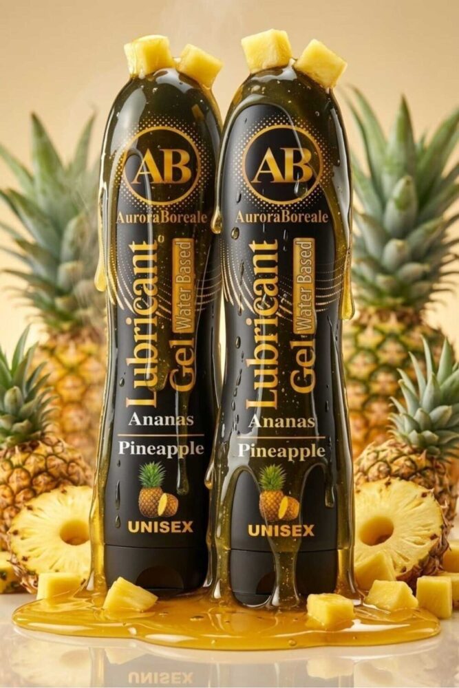 Ananas Aromalı Yenilebilir Kayganlaştırıcı Jel Lubricant Gel 250 ML 2 li Set