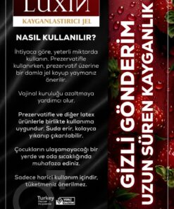 Alternative view of Luxin Çilekli Kayganlaştırıcı Jel Su Bazlı 60 ML