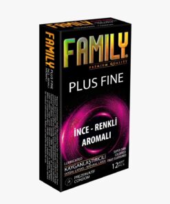 FAMİLY Family Plus Prezervatif Kondom, li, Aloe Veralı, Kayganlaştırılmış, Rezervuar Uçlu