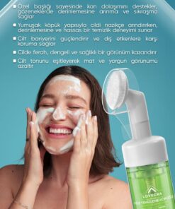 LOVECRA Aloe Vera Yüz Temizleme Köpüğü Gözenek Arındırıcı Derinlemesine Temizlik Canlılık 150 ml - Görsel 2